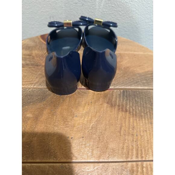 VITORINO Campos for Melissa Women's Seduction Open Toe Flats size 7 blue - Picture 4 of 7